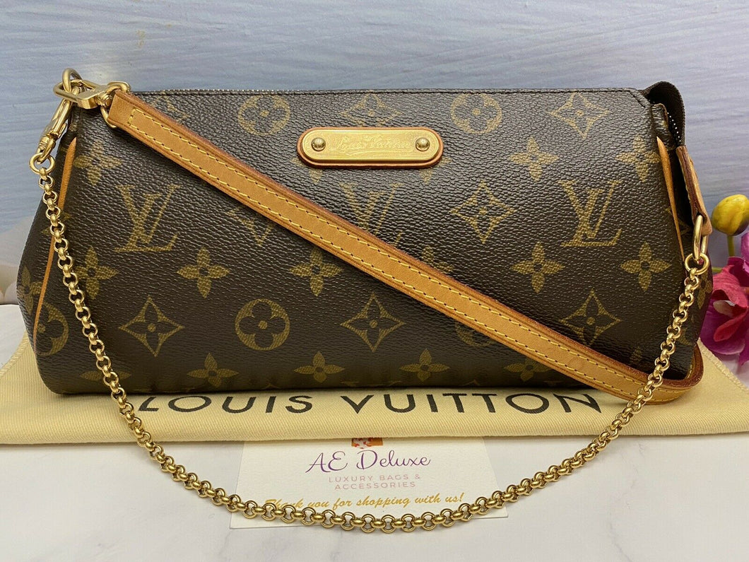 Louis Vuitton Louis Vuitton Eva Monogram Canvas 2 Way Clutch Bag +