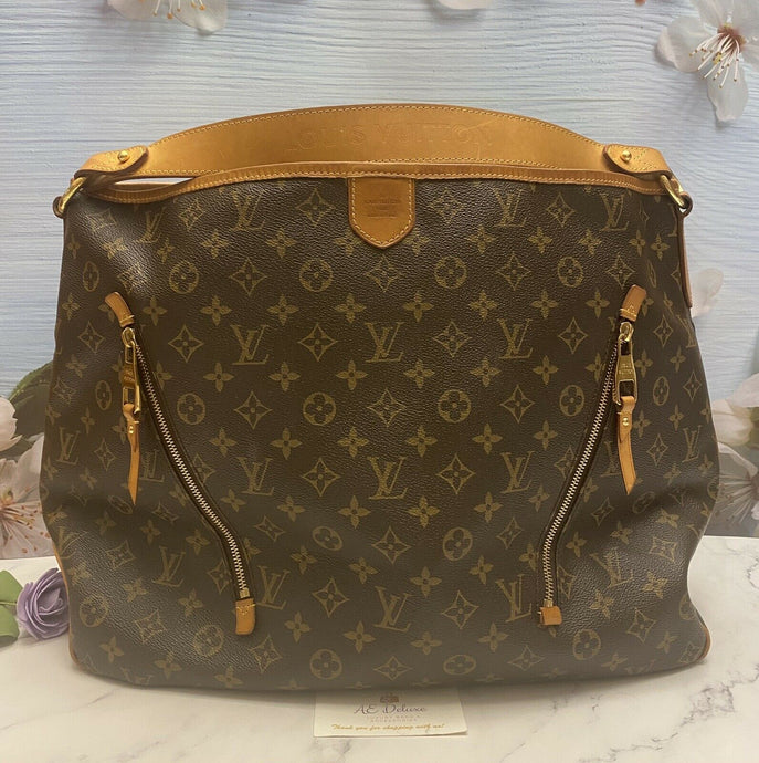 Louis Vuitton Delightful GM Monogram Beige Shoulder Bag Tote Purse (FL0131)