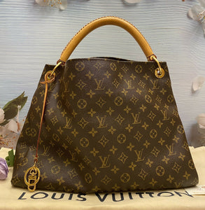 Louis Vuitton Artsy MM Monogram Shoulder Bag Tote Purse (CA4170)