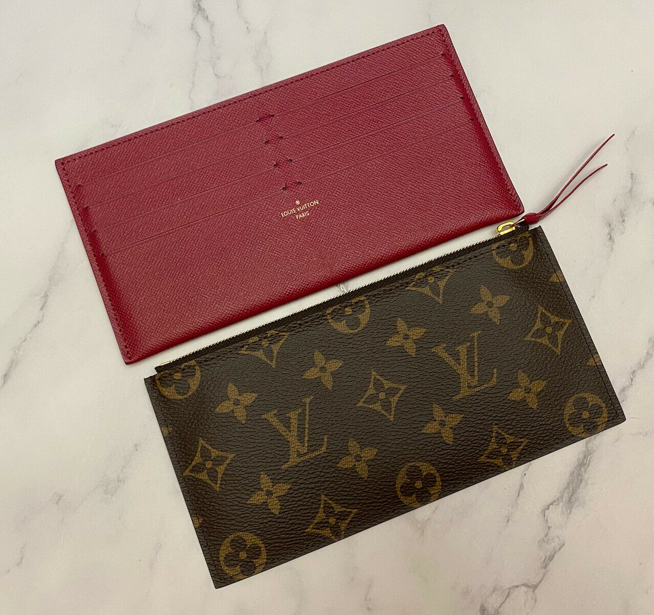 Vintage Louis Vuitton Gift Box Envelope & Insert 4x5 Card Holder Wallet