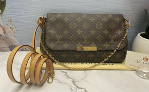 Louis Vuitton Favorite MM Monogram Clutch Bag (DU0196)