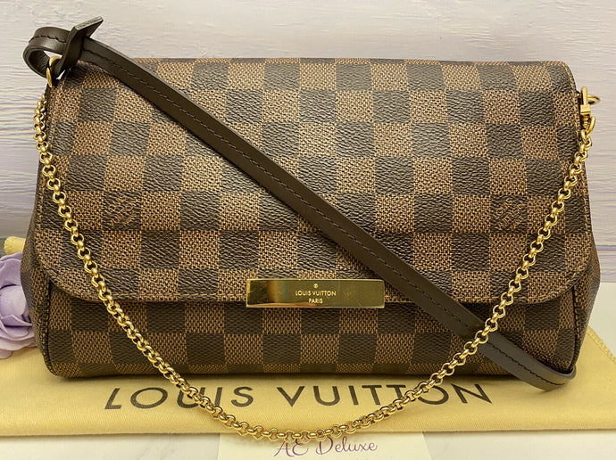 Louis Vuitton Favorite MM Damier Ebene Clutch (FL0177)