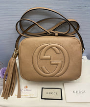 Load image into Gallery viewer, GUCCI Soho Disco Beige Leather Crossbody Purse (308364 204991)