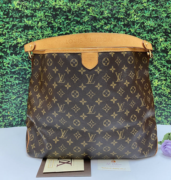 Louis Vuitton Delightful MM Monogram Beige Shoulder Bag (FL0111)