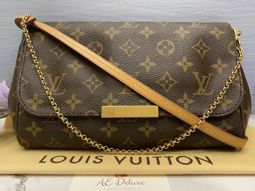 Louis Vuitton Favorite MM Monogram Clutch Purse (SA4163)