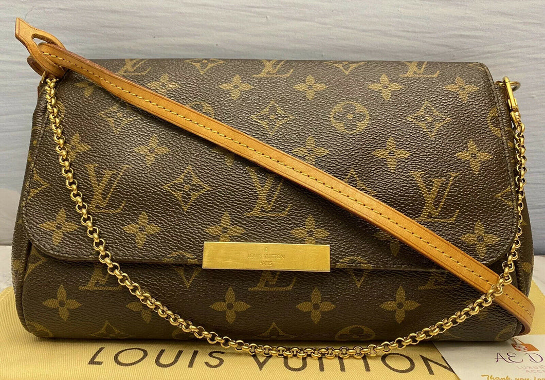 Louis Vuitton Favorite MM Monogram Clutch Purse (DU4183)